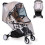 Universal transparent rain cover for strollers, waterproof and durable, protection against rain and wind. 1