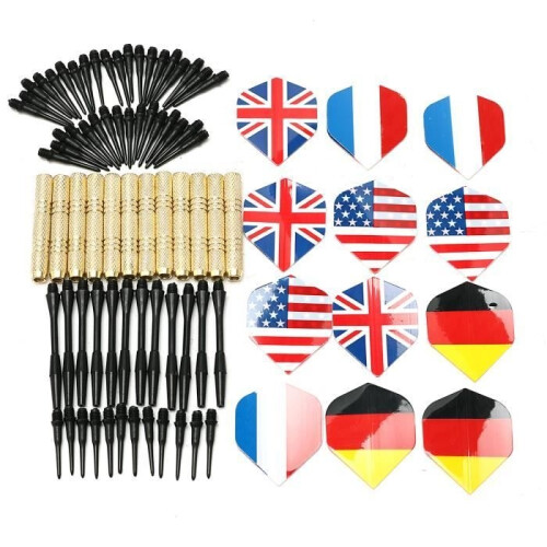 TEMPSA 12-pack soft darts with 12 flights and 36 points for electronic dartboards 2