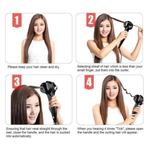 Professional automatic curling iron 190-210-230 C 3 temperature settings heating ceramic 2