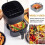 Silicone Airfryer Pan, 20cm Square Basket, Reusable Silicone Airfryer Liner 4