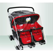 Universal rain cover for double stroller Rain cover Rain cover for double stroller (B: Left seat [441]