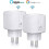 2-pack 16A Wi-Fi Smart Plug, compatible with Android iOS, Amazon Alexa, Google Home Assistant, programmable remote control app 1