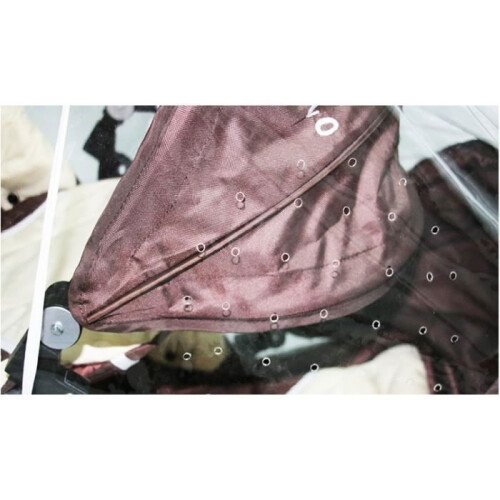 Rain cover for duo stroller Rain cover for duo stroller with fastening buckle 2