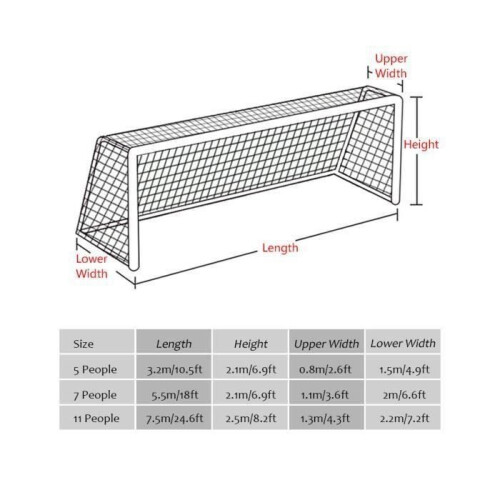 3.2 m x 2.1 m football goal “LBQ16 locking system” 1