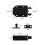 6 Pieces Touch Release Latches, Touch Latches with Screws, Push Open Latch for Doors, Cabinets and Drawers, Black 2