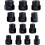 Set of 13 twisted sockets - Extractor for damaged 9.5 mm bolts - for removing locking wheel nuts 6