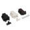 6 Pieces Touch Release Latches, Touch Latches with Screws, Push Open Latch for Doors, Cabinets and Drawers, Black 3