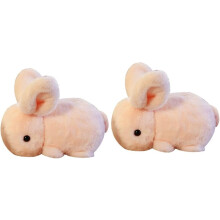 2pcs Rabbit Plush Toy Stuffed Sloth Plush Toy Poppets For Kids Home Dcor Zodiac Stuffed Toy Plush Christmas Ornamnet Plush Mascot Toy Adorable Plush B