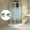 Shower Door Roller, 4 Double Shower Door Rollers Sliding Rollers Door Replacement Wheel for Shower Enclosure (25mm) 3