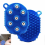 (Blau) Lymphdrainage-Handschuhe Bürste Doppelseitige tragbare Körperkratzmassagebürste 2
