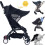 HuiYa sunshade for prams and buggies, black 1