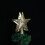 Star-shaped weapon with white LED projection and snowflake effect – gold 3
