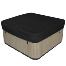 Dust cover for outdoor spa, 210 x 210 x 30 cm, black, high quality