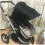 HuiYa sunshade for prams and buggies, black 3