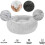 Round Soft Cat Bed - Calming & Stress Relieving Plush Mat, Comfortable Washable Donut Shaped Cat Bed - 40cm 2