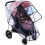 Universal transparent pram rain cover for all types of prams – size L – 2 1