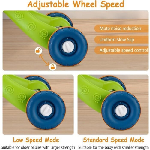 3-in-1 Baby Walker, Vehicle & Activity Board – Adjustable Speed – Early Musical Learning Activities 2