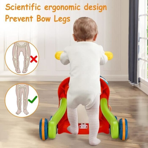 3-in-1 Baby Walker, Vehicle & Activity Board – Adjustable Speed – Early Musical Learning Activities 1