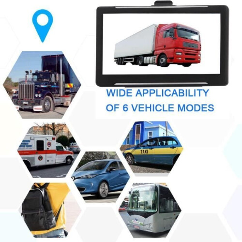 Car GPS - PRUMYA - Truck - 7 inch touchscreen - 8 GB memory - Danger zone warning 1