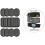 Pack of 12 replacement electrodes for Slendertone abdominal bands, compatible with the Abs series 1
