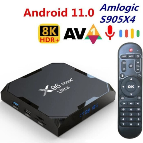 Android 11 TV Box – PRUMYA – X96 Max Plus Ultra – 8K – 4 GB RAM – 64 GB storage