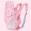 SURENHAP Baby Carrier, Thick Straps, Front/Back Rolls, Balanced Power, Prevents Pinching, Pink 2