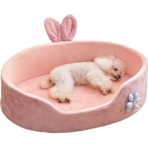Pet Bed – VGEBY – Pink – Removable – Washable – Comfortable for small dogs and cats