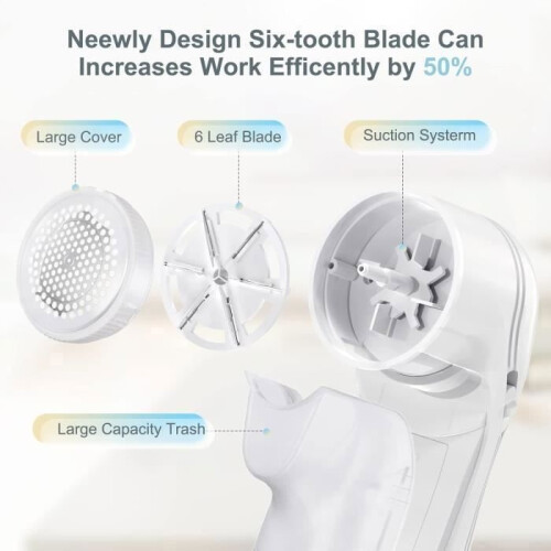 Electric lint remover, USB rechargeable, portable and ideal for clothes 1