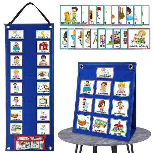 Visual Calendar - Snngv - 2 in 1 - 70 Cards - Autism - Children