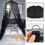 Black dome mosquito net for double bed, foldable, mildew resistant, ideal for camping, home and garden 3