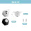 mini furniture wheels, self-adhesive, universal, 360 2