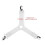 QILU Adjustable Bed Sheet Closures – Elastic Y-Shaped Ties – White – 4-Pack – 40cm to 90cm 4