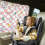 2-pack sunshade for baby car, sunshade with suction cup, UV protection, cute rabbit pattern 3