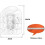 Hanging chair cushion - YSTP - Round - 120 x 86 cm - Gray - Removable cover 2