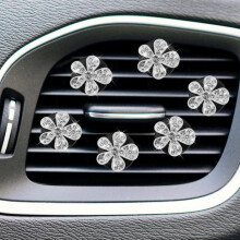Car air freshener, daisy flower rhinestone, car interior decoration, accessories for women