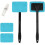 Car window cleaning tool, telescopic handle with 4 microfiber pads, for car windows 1