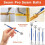 Tile joint scraper, joint scraper set with 8 spare blades, angle saw with 4 ball joints for tiles 3