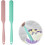 2-pack silicone spatulas, angular cooking spatulas, heat-resistant silicone spatulas, silicone spatulas with long handles 1