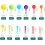 Measuring spoons, 12 pieces, plastic measuring cups, for measuring dry and liquid ingredients 2