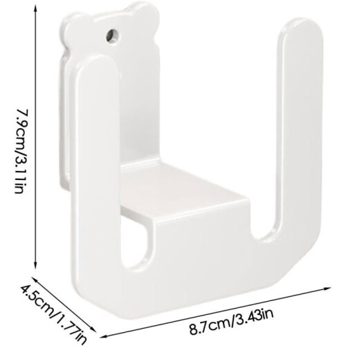 Wall-mounted shoe rack, bathroom shoe rack without drilling, hooks for hanging shoes 1
