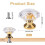Pack of 12 crystal door knobs, crystal furniture knobs, cabinet door knobs, cabinet knobs 24 mm 2