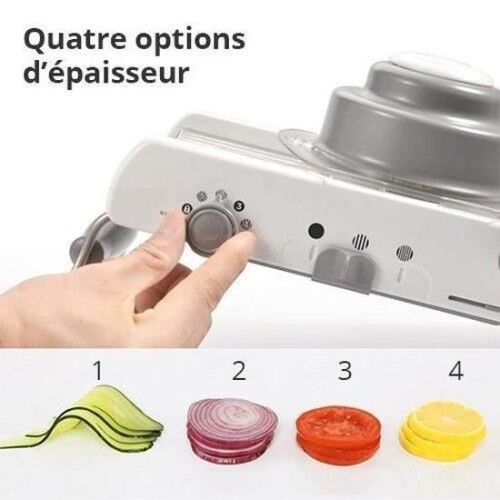 Professional Multifunctional Kitchen Mandoline – YOSOO – Foldable Vegetable Mandoline – 3 Adjustable Knobs 1