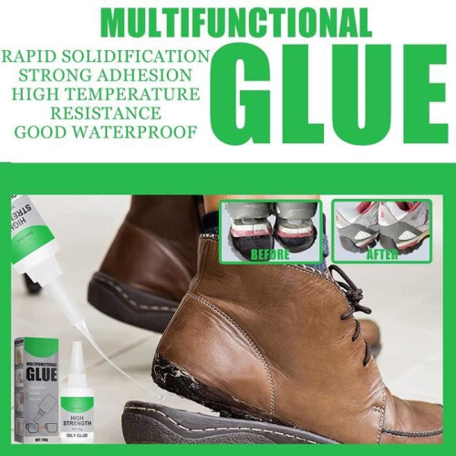 Extra strong super glue, extra strong plastic glue, extra strong transparent glue with 2 needle points, strong glue for leather 1