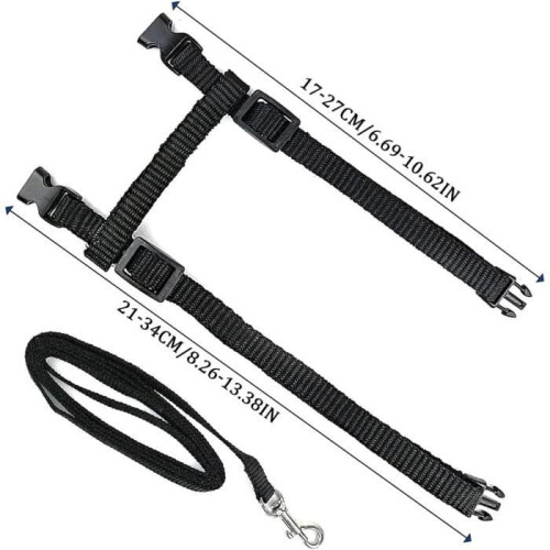 2-pack adjustable cat harness leash, cat harness, kitten harness, cat harness, escape-proof safety rope 1