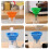 3-Pack Collapsible Silicone Funnels, 3 Sizes, Kitchen Funnel for Transferring Food Liquids 4