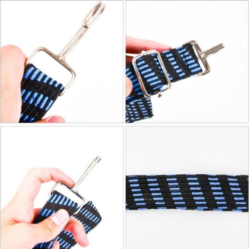 1m adjustable elastic bungee cords with hooks for flat luggage carrying 2