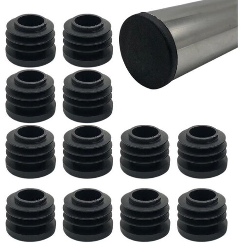 20 pieces seat tube protection caps (20 mm), plastic, with round point