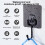 Pack of 10 black self-adhesive stainless steel wall hooks for bathroom and kitchen 3