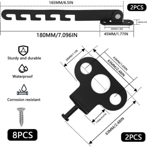 Turn window limiter Window limiter without drill hooks Window limiter Black window limiter 1