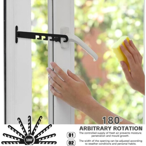 Turn window limiter Window limiter without drill hooks Window limiter Black window limiter 2